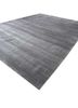basis blue wool hand loom Rug - FoldShot
