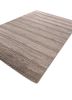 saga beige and brown wool hand loom Rug - FoldShot