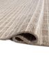 saga beige and brown wool hand loom Rug - FoldShot