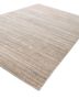saga beige and brown wool hand loom Rug - FoldShot