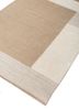 saga beige and brown wool hand loom Rug - FoldShot