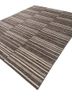 saga blue wool hand loom Rug - FoldShot