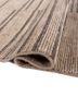 saga beige and brown wool hand loom Rug - FoldShot