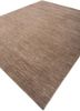 saga beige and brown wool hand loom Rug - FoldShot