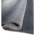 jean blue wool hand loom Rug - FoldShot jean blue wool hand loom Rug - FoldShot