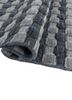 saga blue wool hand loom Rug - FoldShot