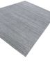 saga grey and black wool hand loom Rug - FoldShot