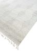saga ivory wool hand loom Rug - FoldShot