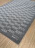 basis grey and black wool and viscose hand loom Rug - FoldShot basis grey and black wool and viscose hand loom Rug - FoldShot