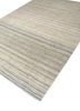 saga grey and black wool and viscose hand loom Rug - FoldShot