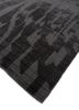 tesoro grey and black wool and viscose hand loom Rug - FoldShot
