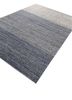 saga grey and black wool and viscose hand loom Rug - FoldShot