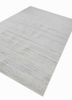 saga blue wool and viscose hand loom Rug - FoldShot