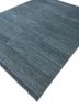 manifest blue afghan wool hand knotted Rug - FoldShot