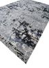 entropy grey and black wool and silk hand knotted Rug - FoldShot entropy grey and black wool and silk hand knotted Rug - FoldShot