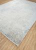 entropy grey and black wool and silk hand knotted Rug - FoldShot entropy grey and black wool and silk hand knotted Rug - FoldShot