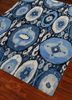 savana blue wool hand knotted Rug - FoldShot savana blue wool hand knotted Rug - FoldShot