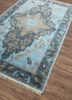 savana blue wool hand knotted Rug - FoldShot savana blue wool hand knotted Rug - FoldShot