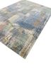 blythe blue wool hand knotted Rug - FoldShot