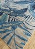 pansy blue wool hand knotted Rug - FoldShot pansy blue wool hand knotted Rug - FoldShot