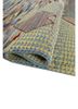 manchaha green wool and bamboo silk hand knotted Rug - FoldShot
