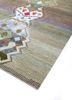 manchaha grey and black wool and bamboo silk hand knotted Rug - FoldShot manchaha grey and black wool and bamboo silk hand knotted Rug - FoldShot