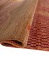 manchaha red and orange wool and bamboo silk hand knotted Rug - FoldShot