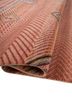 manchaha red and orange wool and bamboo silk hand knotted Rug - FoldShot