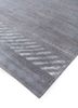 manchaha grey and black wool and bamboo silk hand knotted Rug - FoldShot