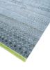 manchaha blue wool and bamboo silk hand knotted Rug - FoldShot