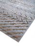 manchaha grey and black wool and bamboo silk hand knotted Rug - FoldShot manchaha grey and black wool and bamboo silk hand knotted Rug - FoldShot