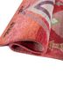 freedom manchaha pink and purple wool and bamboo silk hand knotted Rug - FoldShot