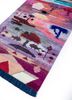 freedom manchaha pink and purple wool and bamboo silk hand knotted Rug - FoldShot freedom manchaha pink and purple wool and bamboo silk hand knotted Rug - FoldShot