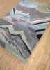 manchaha grey and black wool and bamboo silk hand knotted Rug - FoldShot manchaha grey and black wool and bamboo silk hand knotted Rug - FoldShot