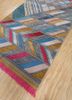 manchaha grey and black wool and bamboo silk hand knotted Rug - FoldShot