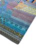 manchaha blue wool and bamboo silk hand knotted Rug - FoldShot manchaha blue wool and bamboo silk hand knotted Rug - FoldShot