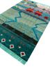 freedom manchaha blue wool and bamboo silk hand knotted Rug - FoldShot freedom manchaha blue wool and bamboo silk hand knotted Rug - FoldShot