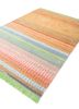 manchaha blue wool and bamboo silk hand knotted Rug - FoldShot