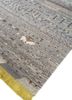 manchaha grey and black wool and bamboo silk hand knotted Rug - FoldShot manchaha grey and black wool and bamboo silk hand knotted Rug - FoldShot