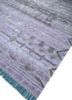 manchaha pink and purple wool and bamboo silk hand knotted Rug - FoldShot