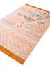 manchaha red and orange wool and bamboo silk hand knotted Rug - FoldShot manchaha red and orange wool and bamboo silk hand knotted Rug - FoldShot