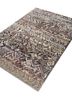 manchaha grey and black wool and bamboo silk hand knotted Rug - FoldShot