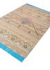 manchaha beige and brown wool and bamboo silk hand knotted Rug - FoldShot manchaha beige and brown wool and bamboo silk hand knotted Rug - FoldShot