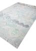 manchaha ivory wool and bamboo silk hand knotted Rug - FoldShot