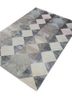 manchaha grey and black wool and bamboo silk hand knotted Rug - FoldShot