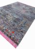 manchaha blue wool and bamboo silk hand knotted Rug - FoldShot manchaha blue wool and bamboo silk hand knotted Rug - FoldShot