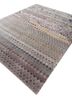 manchaha grey and black wool and bamboo silk hand knotted Rug - FoldShot manchaha grey and black wool and bamboo silk hand knotted Rug - FoldShot