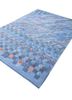 manchaha blue wool and bamboo silk hand knotted Rug - FoldShot manchaha blue wool and bamboo silk hand knotted Rug - FoldShot