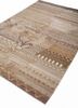 manchaha beige and brown wool and bamboo silk hand knotted Rug - FoldShot manchaha beige and brown wool and bamboo silk hand knotted Rug - FoldShot