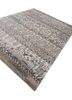 manchaha ivory wool and bamboo silk hand knotted Rug - FoldShot